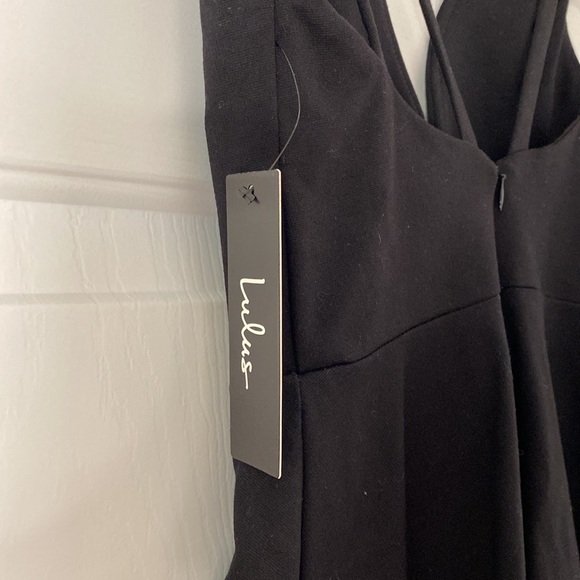 Lulu’s Love Galore Black Skater Dress NWT - Picture 4 of 7